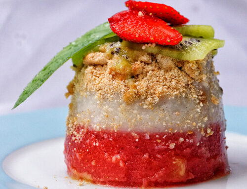 veganes Erdbeerdessert