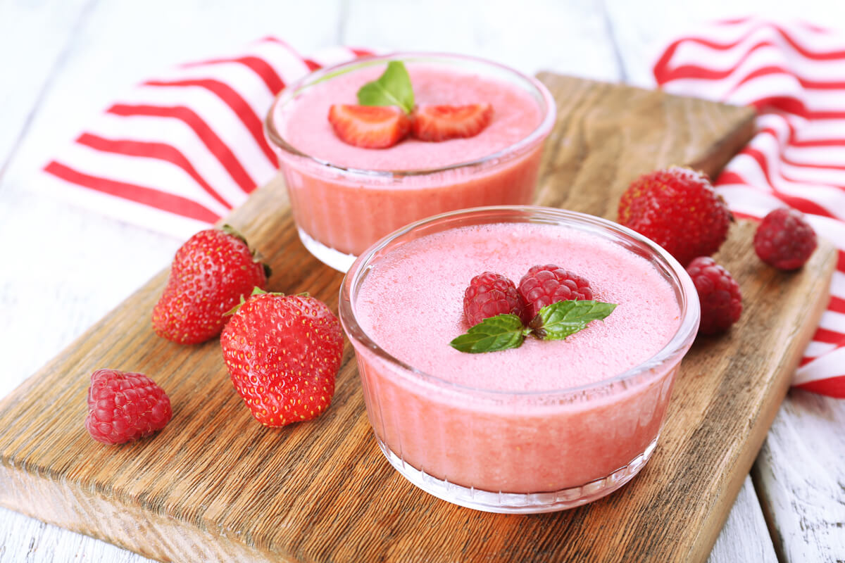 Mousse von Erdbeeren – Erdbeer-LANG